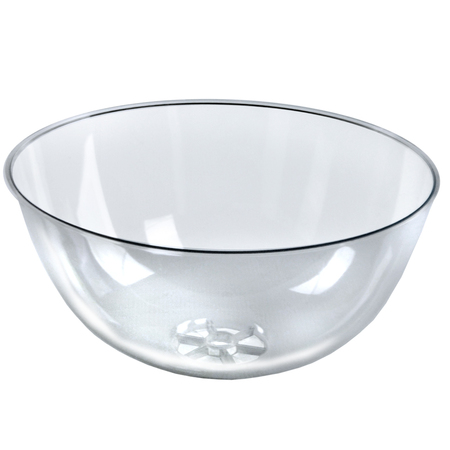 AZAR DISPLAYS Clear Plastic Bowl 16" Diameter x 8" Deep 700901